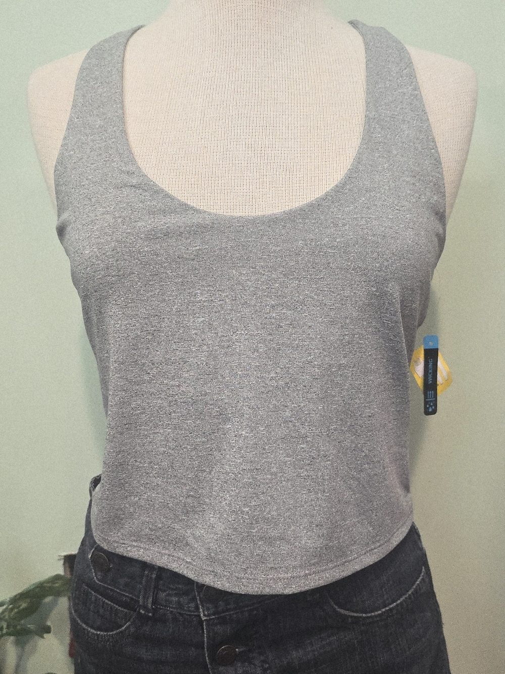 Pro Player Grey Scoop Neck Tank Top